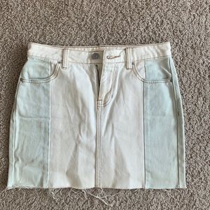 White & Blue Pacsun Jean Skirt